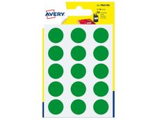 Avery - 90 Pastilles adhésives - vert - diamètre 19 mm