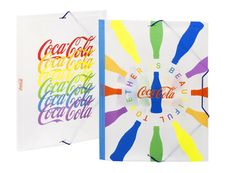 Viquel Coca-Cola - Chemise à 3 rabats - 24,5 x 32 cm - 2 modèles multicolores au choix