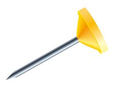 Exacompta - 100 Épingles tête plate - 5 mm - jaune