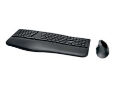 Kensington Pro Fit Ergo - ensemble clavier Azerty et souris sans fil - Noir