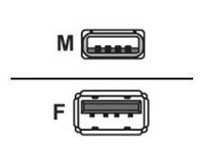 MCL Samar - Rallonge de câble USB 2.0 type A (M) vers USB 2.0 type A (F) - 3 m