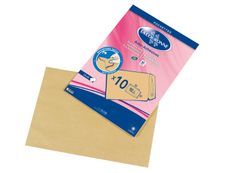 La Couronne - 10 Pochettes Enveloppes C4 229 x 324 mm - 90 gr - sans fenêtre - brun - bande auto-adhésive