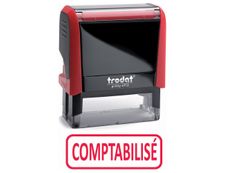 Trodat Xprint - Tampon formule "Comptabilisé" - rouge