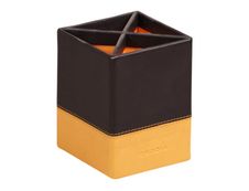 RHODIA Rhodiarama - Pot à crayons - simili cuir - noir
