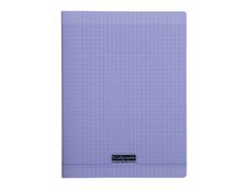 Calligraphe 8000 - Cahier polypro 24 x 32 cm - 96 pages - grands carreaux (Seyes) - violet