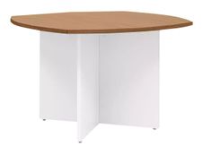 Table de réunion rectangulaire avec côtés arrondis YES ! - Merisier