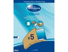La Couronne - Enveloppe - 260 x 330 mm - avec bande (auto-adhésif) - brun - pack de 5