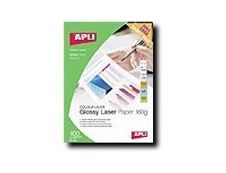 Apli Agipa - Papier photo brillant recto/verso - A4 - 160 g/m² - impression laser - 100 feuilles