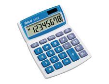 Calculatrice de bureau Ibico 208X - 8 chiffres - alimentation batterie et solaire