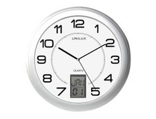 Unilux - Horloge intelligente Instinct - 30,5 cm - gris métal