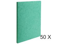 Exacompta - 50 Chemises à dos rainé - 400 gr - vert
