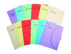 Smartfolder Le Pack Pro - 12 Chemise à 3 rabats - avec titres assortis