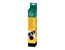 Fellowes - 25 anneaux de reliure en plastique - 14 mm - jusqu'à 100 feuilles - noir