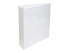 Exacompta Kreacover - Classeur à anneaux personnalisable - Dos 60 mm - A4 Maxi - blanc - 3 pochettes extérieures