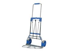 Safetool - Chariot manuel pliant - 90 kg - bleu