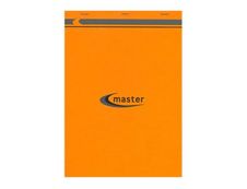 MASTER - Bloc notes détachables - A4 + - 200 pages - petits carreaux - 70g