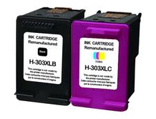 Cartouche compatible HP 303XL - pack de 2 - noir, cyan, magenta, jaune - UPrint H.303XLBK/CL 