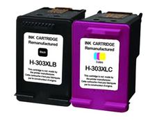 Cartouche compatible HP 303XL - pack de 2 - noir, cyan, magenta, jaune - Uprint