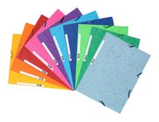 Exacompta Nature Future - 10 Chemises à 3 rabats - A4 - pour 250 feuilles - couleurs vives assorties