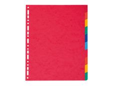 Exacompta Nature Future - Intercalaire 10 positions - A4 Maxi - carte lustrée colorée