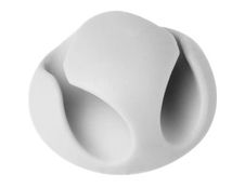 DURABLE CAVOLINE CLIP 1 - boite de 6 clips adhésif pour 2 câbles jusqu'à 5mm de diamètre - gris