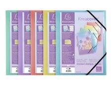 3130630552796-Exacompta Kreacover Pastel - Chemise personnalisable à rabats - A4 - disponible dans différentes-Avant-4