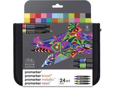 ProMarker - Pack de 25 marqueurs - mix brush metallic neon