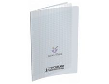 Conquérant Classique - Cahier de poésie et chant A4 (21 x 29,7 cm) - 96 pages - pages blanches et grands carreaux (Seyes) - transparent