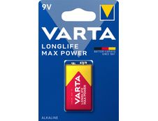 VARTA Longlife Max Power - 1 pile alcaline - 6LR61 9V