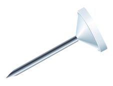 Exacompta - 100 Épingles tête plate - 5 mm - blanc