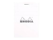Rhodia - Bloc notes N°11 - A7 - 160 pages - petits carreaux - 80g - blanc
