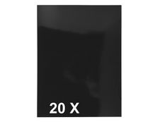 Exacompta Chromolux - 20 Chemises de présentation - A4 - 250 gr - noir