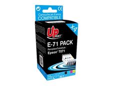 Cartouche compatible Epson T0715 Guépard - pack de 4 - noir, jaune, cyan, magenta - Uprint