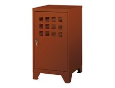 Casier de bureau avec pieds - 74 x 40 x 40 cm - terracotta