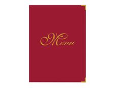Bequet Elite - Protège-menu - 23,3 x 31,9 cm - rouge