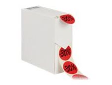 Logistipack - Boîte distributrice 500 étiquettes -30% - rouge