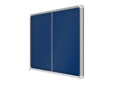 Nobo - Vitrine intérieure 27 A4 (2000 x 970 mm) - cadre bleu