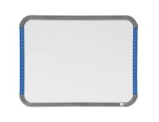 Nobo - Tableau blanc Slimline en acier laqué - 22 x 28 cm - magnétique - cadre blanc