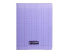 Calligraphe 8000 - Cahier polypro 17 x 22 cm - 96 pages - grands carreaux (Seyes) - violet