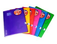 3020120018867-Oxford Openflex - Cahier polypro à spirale - A4 (21x29,7 cm) - 100 pages - grands carreaux (Seyes) - disponible dans-Avant-0