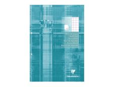 Clairefontaine - Bloc de cours A4 - perforé 2 trous - 200 pages - carreaux 10x10 avec marge