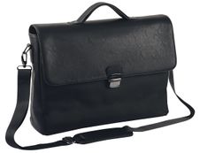 Oberthur Oregon - Cartable rigide 2 compartiments - pour ordinateur portable 17,3" - noir