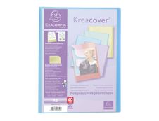 Exacompta Kreacover Pastel - Porte vues personnalisable - 40 vues - A5 - disponible dans différentes couleurs