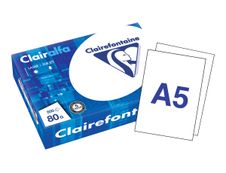 Clairefontaine - Papier ultra blanc - A5 (148 x 210 mm) - 80 g/m² -  500 feuilles