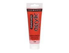 Daler-Rowney Graduate 500 - Peinture acrylique - 120 ml - rouge cadium
