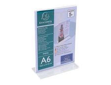 Exacompta - Présentoir porte-visuel droit - A6 vertical