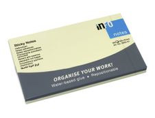 Global Distribution - Notes adhésives - 100 feuilles - 75 x 125 mm - jaune