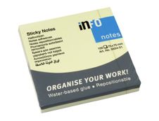 Global Distribution - Notes adhésives - 100 feuilles - 75 x 75 mm - jaune