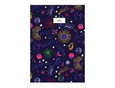 Kiub - Carnet de notes A5 - bonne étoile motifs bleu