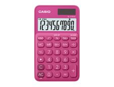 Calculatrice de poche Casio SL-310UC - 10 chiffres - alimentation batterie et solaire - rouge